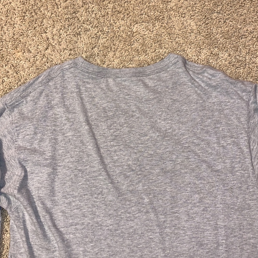 Men’s Gray Champion Long Sleeve Logo Shirt - Picture 8 of 9